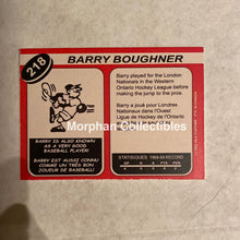 Load image into Gallery viewer, Barry Boughner - Autographed Card Custom London Nationals