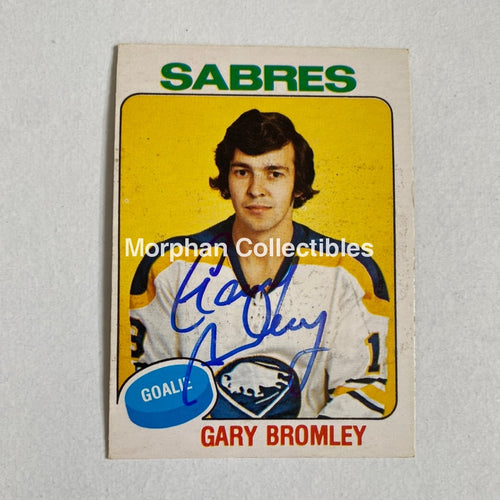 Gary Bromley - Autographed Card Opc 1975-76