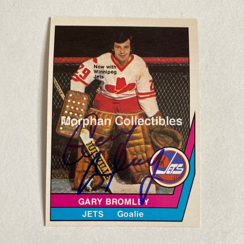 Gary Bromley - Autographed Card Opc 1977-78 Wha