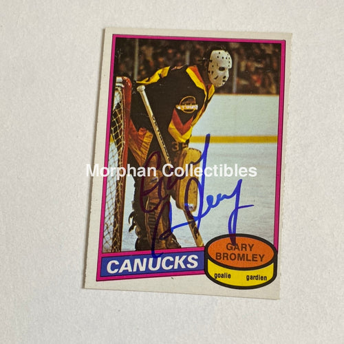 Gary Bromley - Autographed Card Opc 1980-81