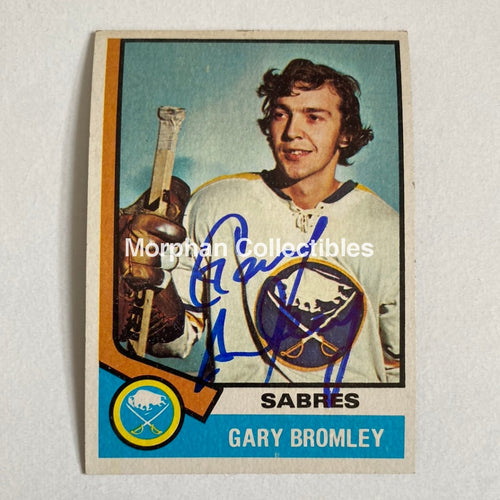 Gary Bromley - Autographed Card Topps 1974-75