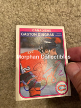 Load image into Gallery viewer, Gaston Gingras - Autographed Card 1982-83 Opc Crease