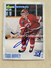 Load image into Gallery viewer, Todd Harvey Autographed Cards Card