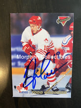 Load image into Gallery viewer, Todd Warner Autographed Cards 1994 Premier Card