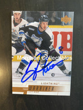 Load image into Gallery viewer, Todd Warner Autographed Cards 2000-01 Upper Deck #1 Card