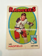 Load image into Gallery viewer, Vic Hadfield - Autographed Card - 1971-72 OPC see photo of back - Card