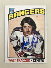 Load image into Gallery viewer, Additional Walt Tkaczuk Signed Cards Opc 1976-77 Card
