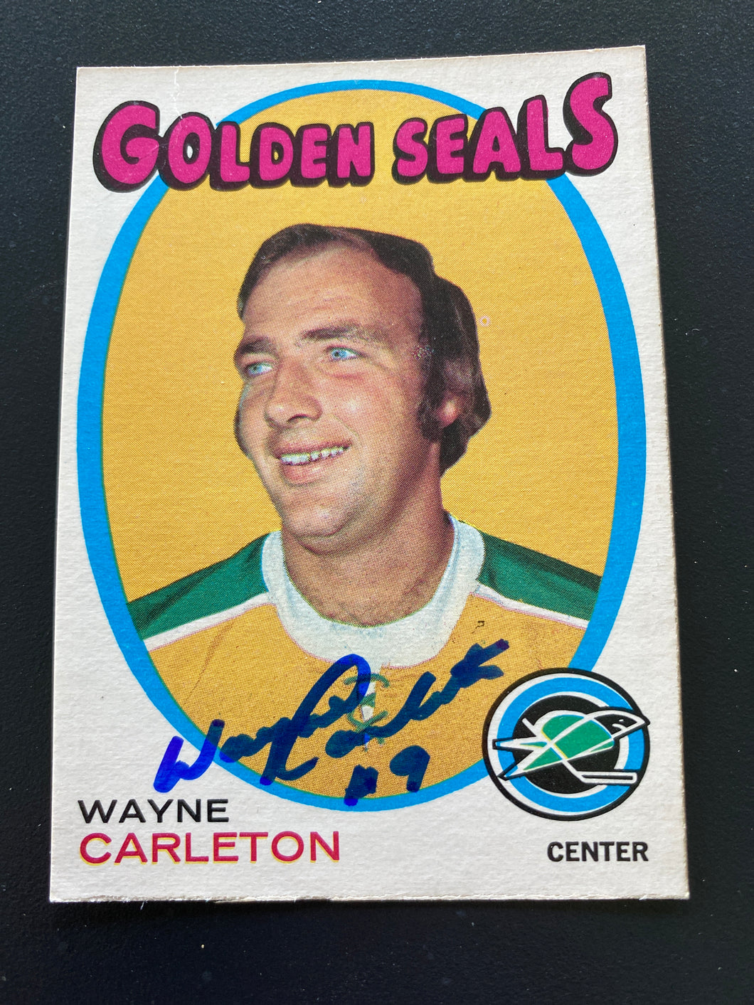 Wayne Carleton - Autographed Card - OPC 1971/72