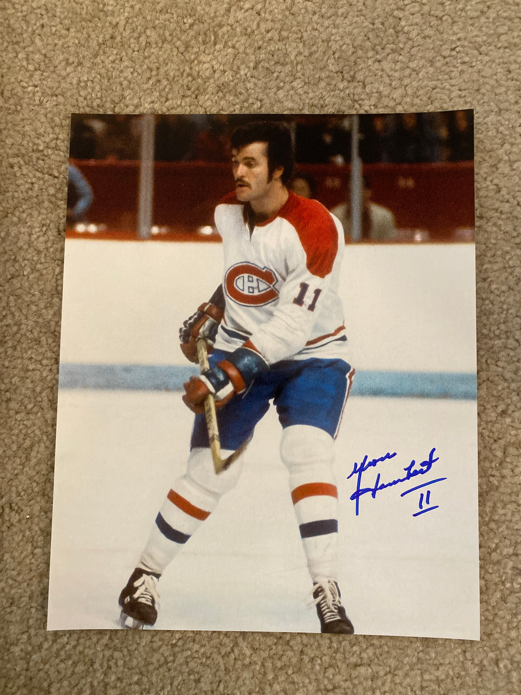 Yvon Lambert - Autographed 8x10 Photo - Montreal Canadiens