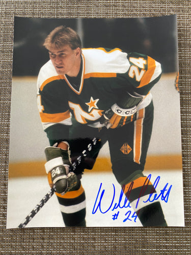 Willi Plett - Autographed 8X10 Photo Minnesota North Stars