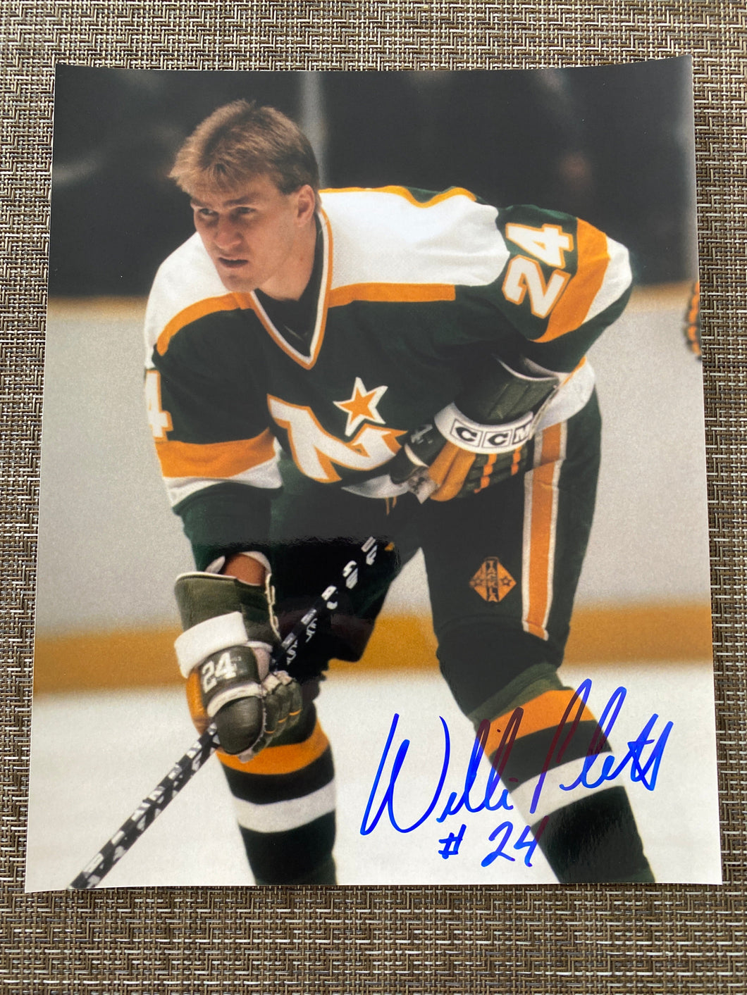 Willi Plett - Autographed 8X10 Photo Minnesota North Stars
