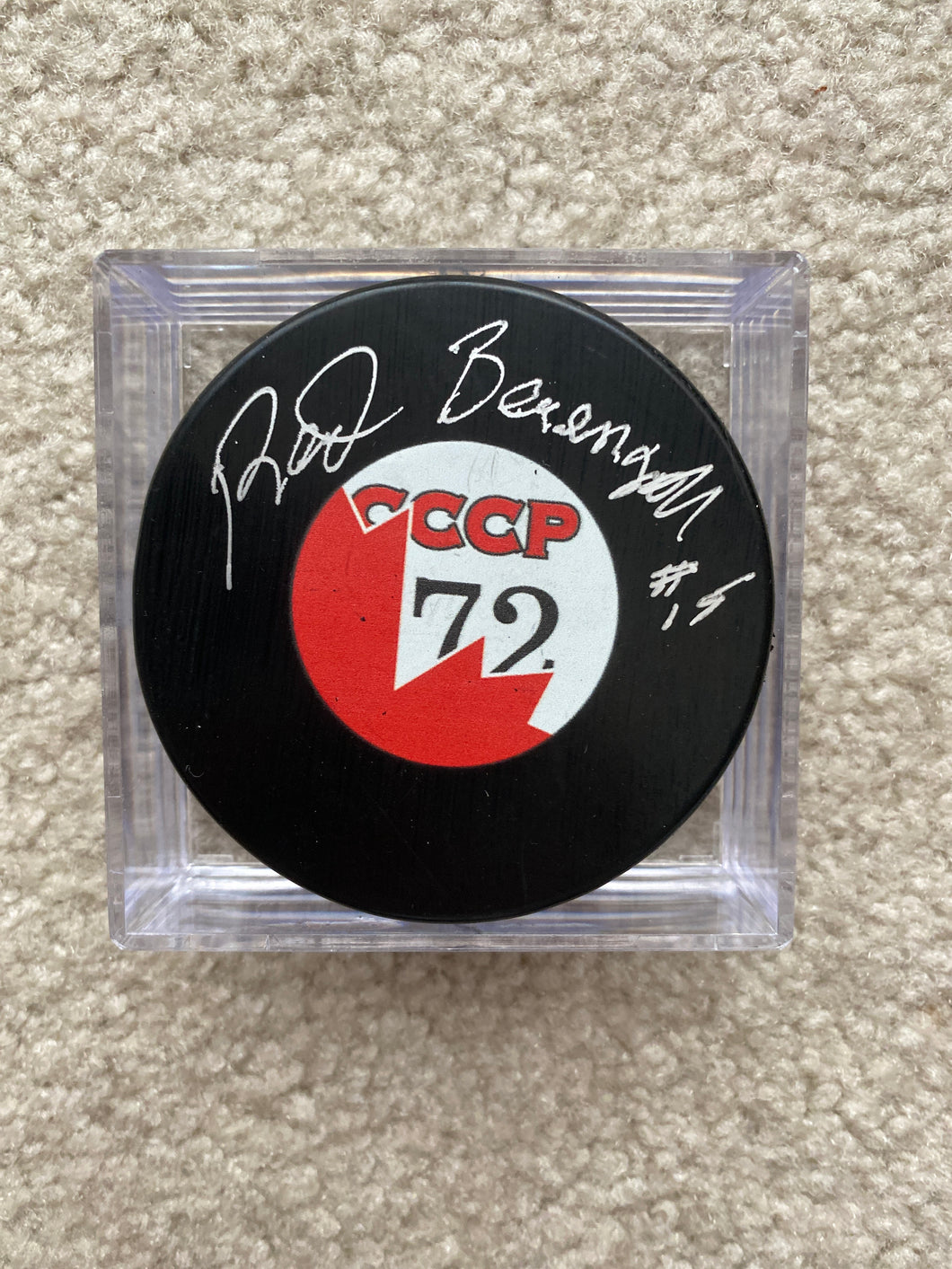 Red Berenson - Autographed Puck - Team Canada 72