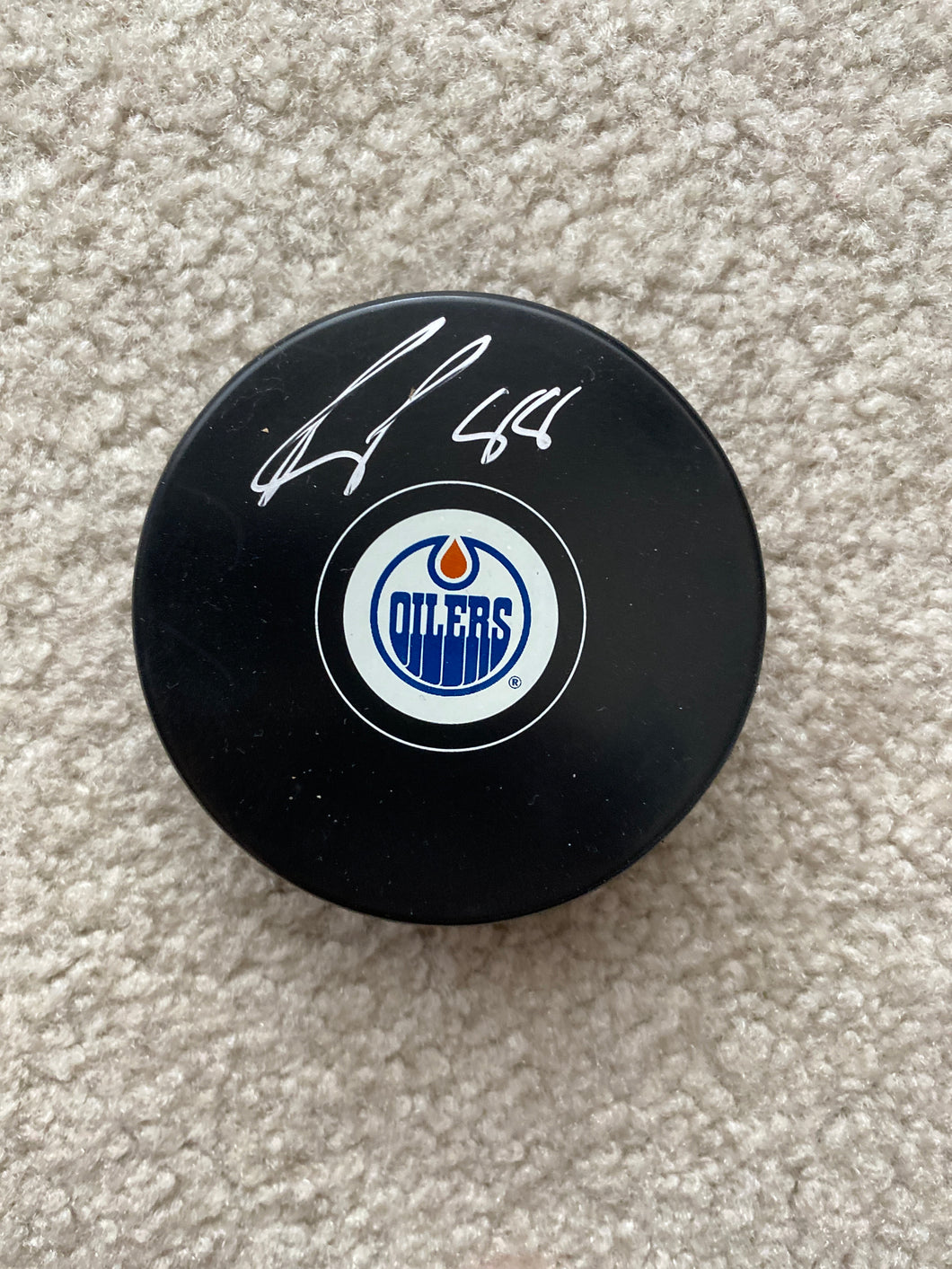 Rob Schremp - Autographed Puck - Edmonton Oilers