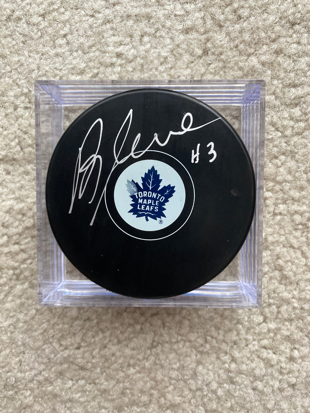 Brad Selwood - Autographed Puck - Toronto Maple Leafs