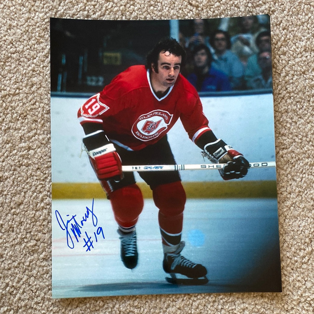 Jim Moxey-Autographed 8x10 Photo - Cleveland Barons