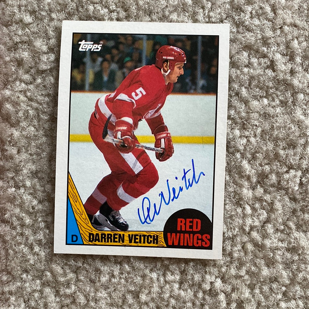 Darren Veitch - Autographed Card 1987-88 Topps