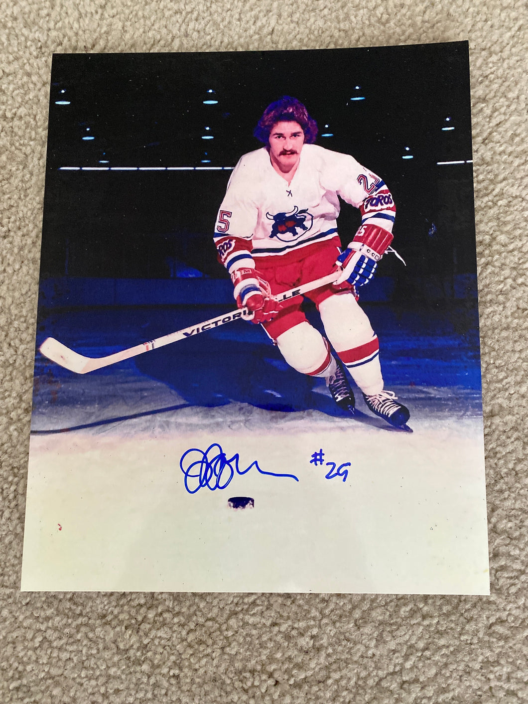 Jeff Jacques - Autographed 8X10 Photo Toronto Toros