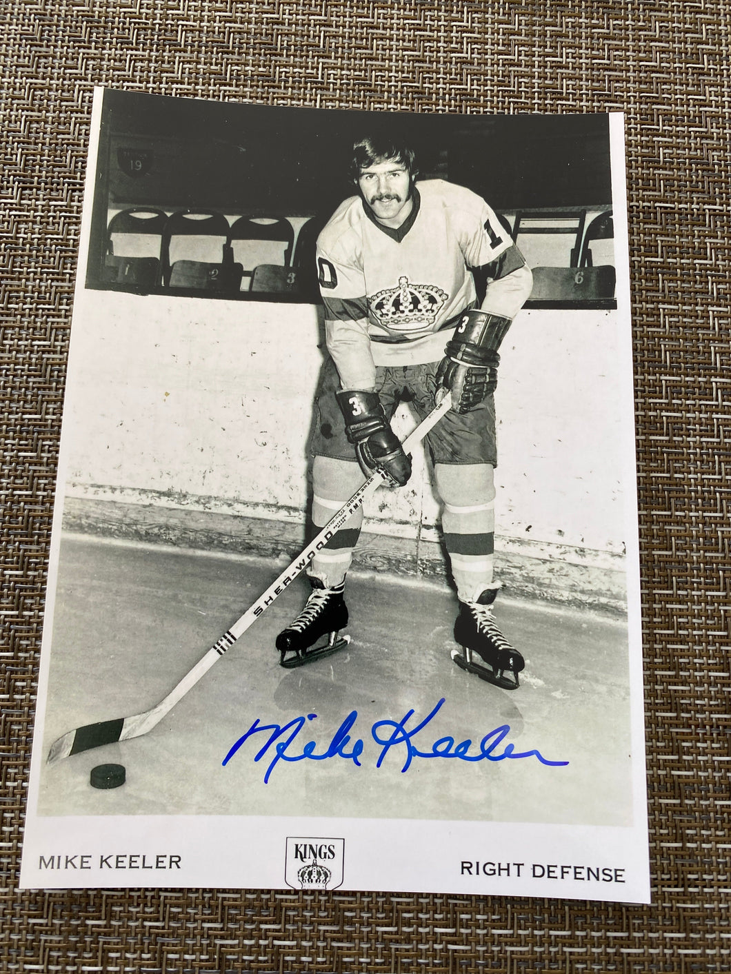 Mike Keeler - Autographed 5X7 Photo Los Angelos Kings