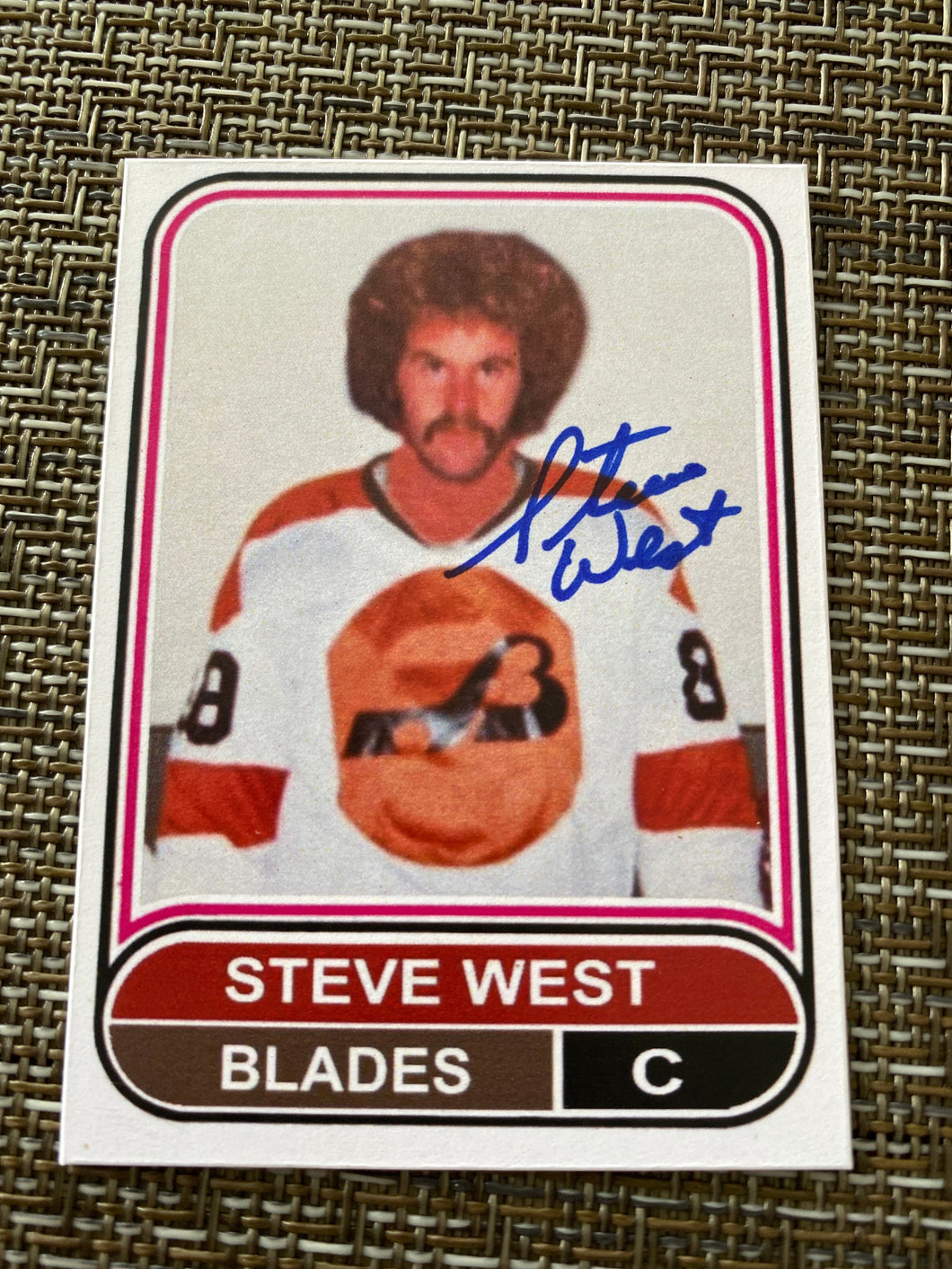 Steve West- Autographed Card - Custom Baltimore Blades