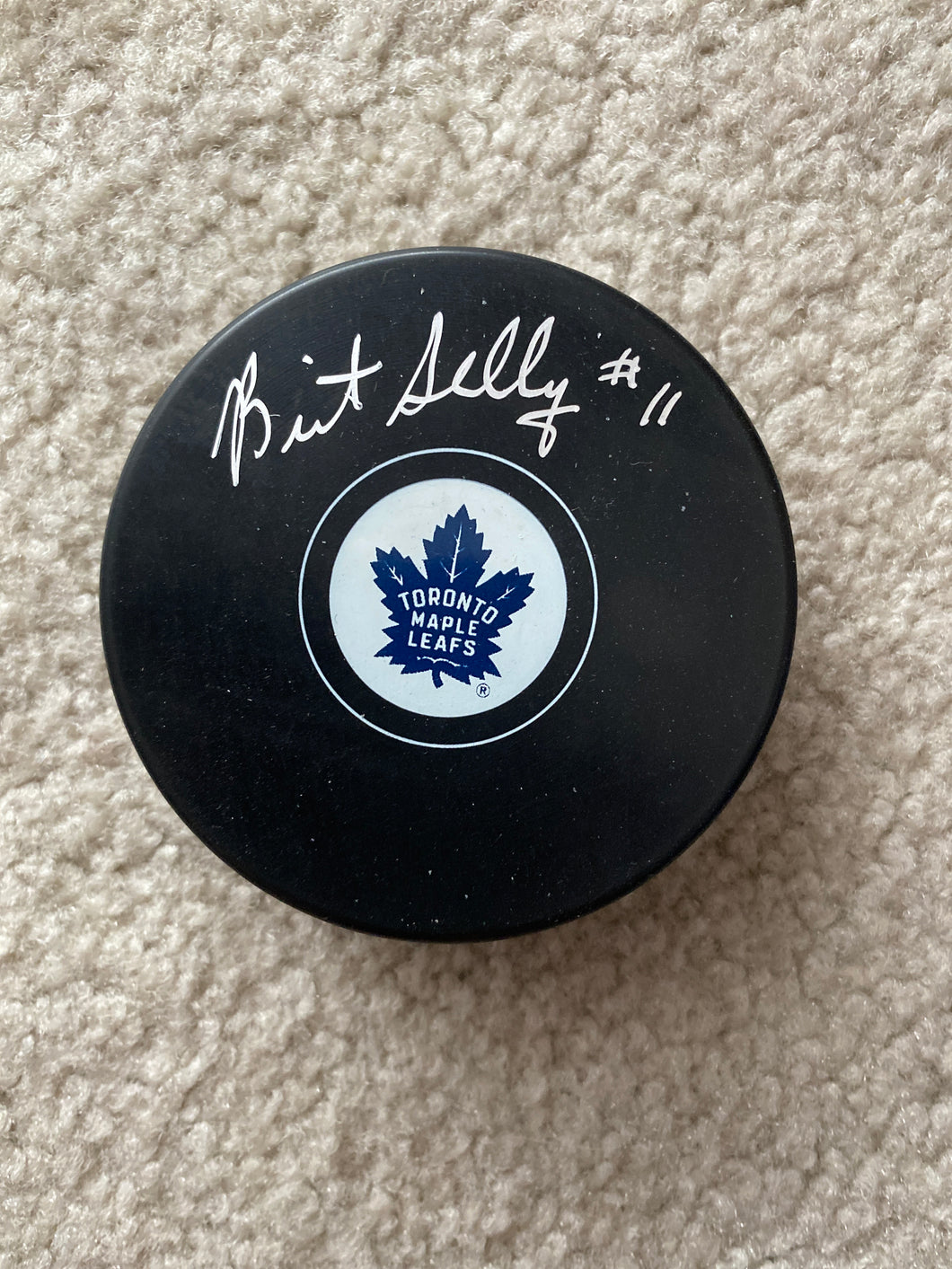 Brit Selby - Autographed Puck - Toronto Maple Leafs #1