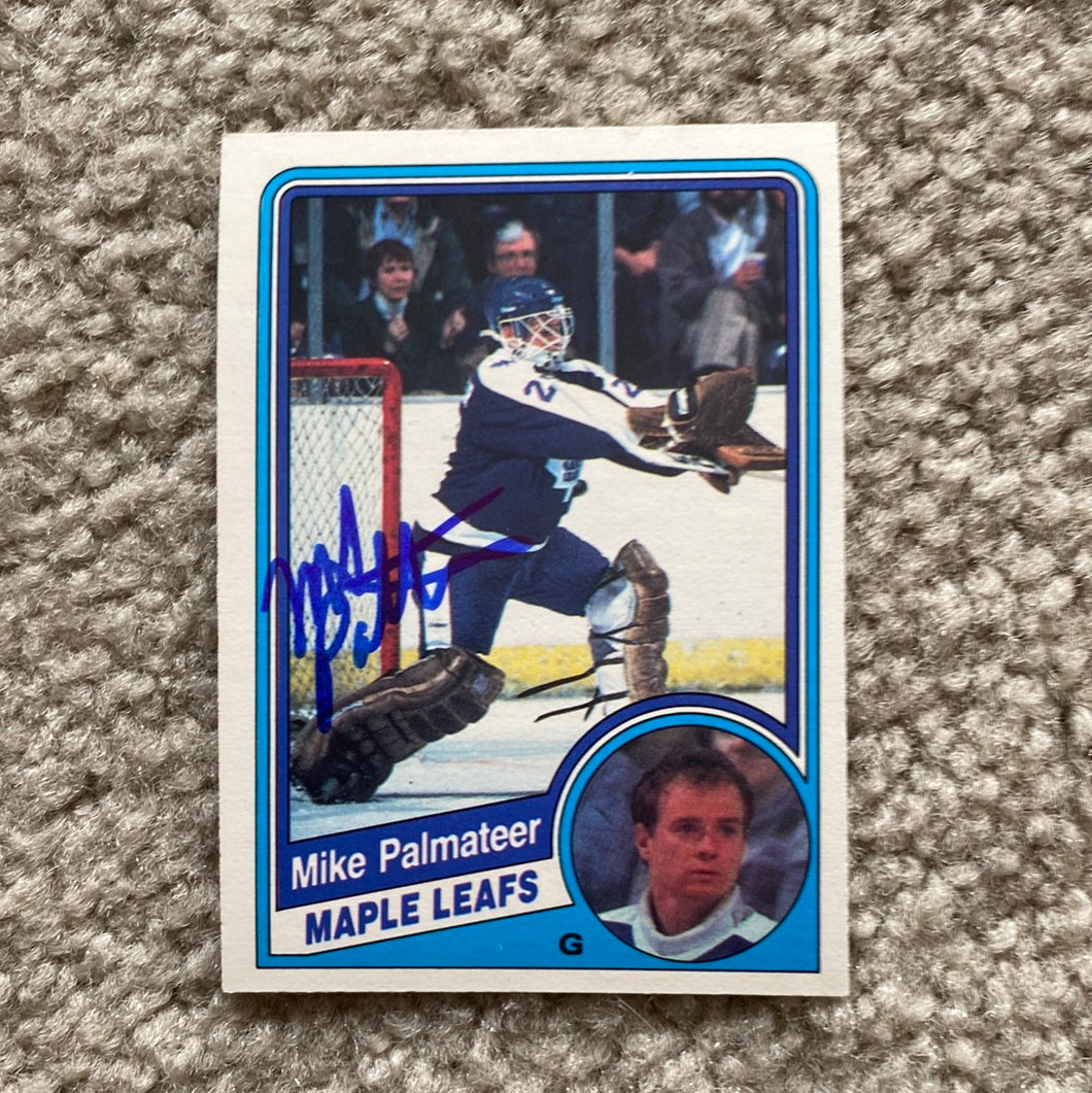 Mike Palmateer - Autographed Card - 1984-85 OPC