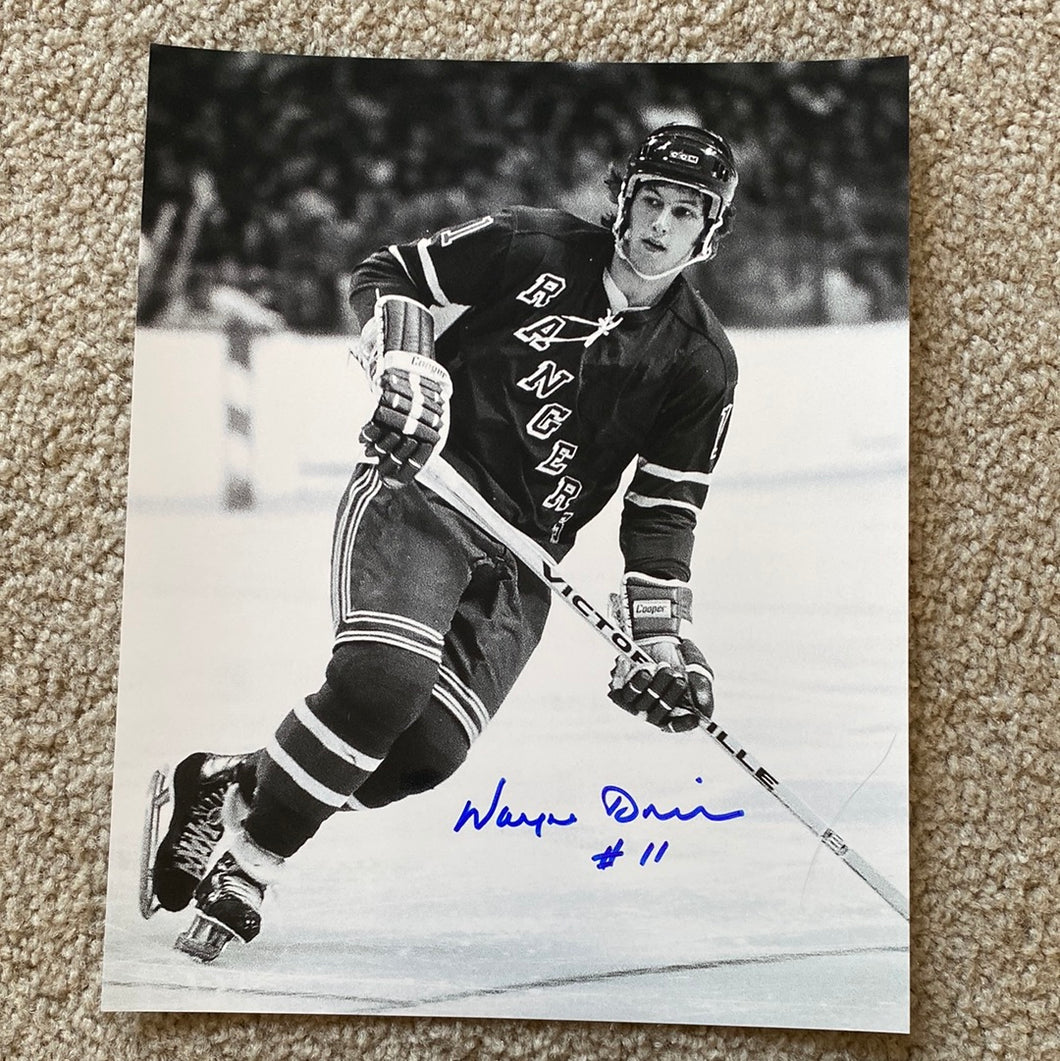 Wayne Dillon - Autographed 8x10 Photo - New York Rangers