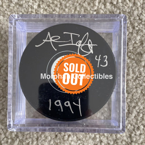 Al Iafrate - Autographed Boston Bruins Puck