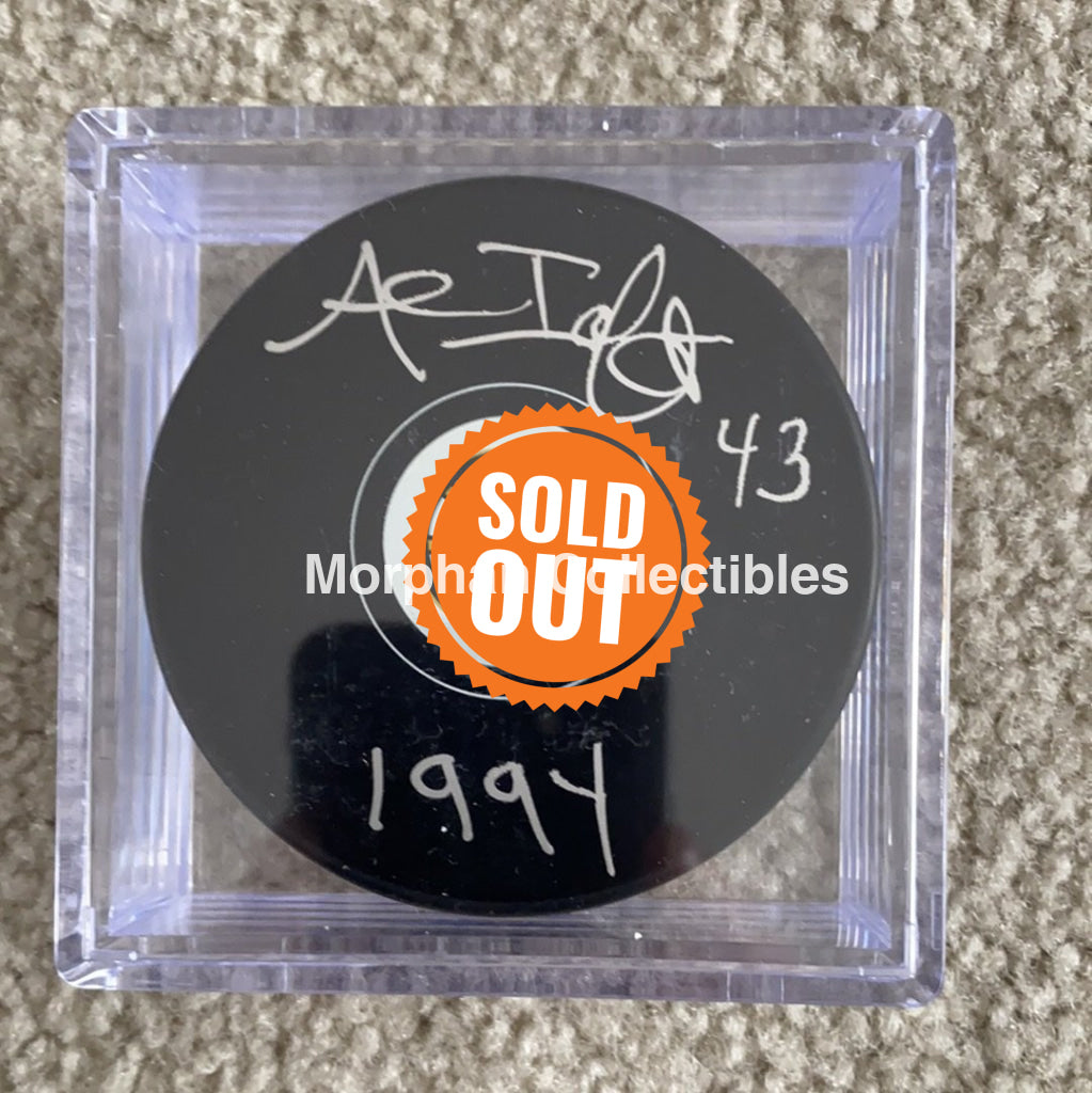 Al Iafrate - Autographed Boston Bruins Puck