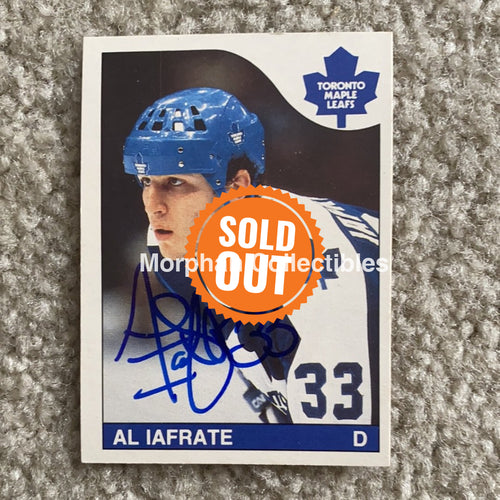 Al Iafrate - Autographed Card 1985-86 Opc Rookie