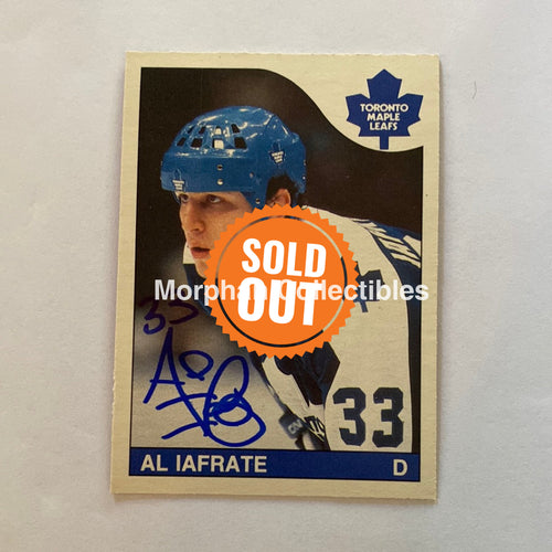 Al Iafrate - Autographed Card 1985-86 Opc Rookie