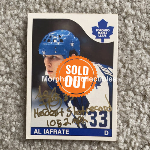 Al Iafrate - Autographed Card 1985-86 Opc Rookie