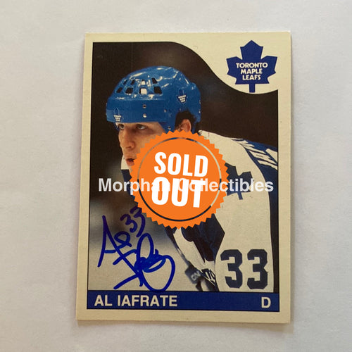 Al Iafrate - Autographed Card 1985-86 Opc Rookie