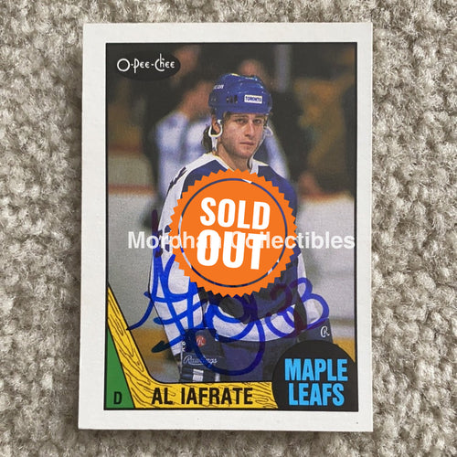 Al Iafrate - Autographed Card 1987-88Opc