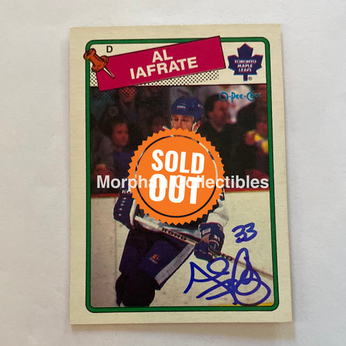 Al Iafrate - Autographed Card 1988-89 Opc