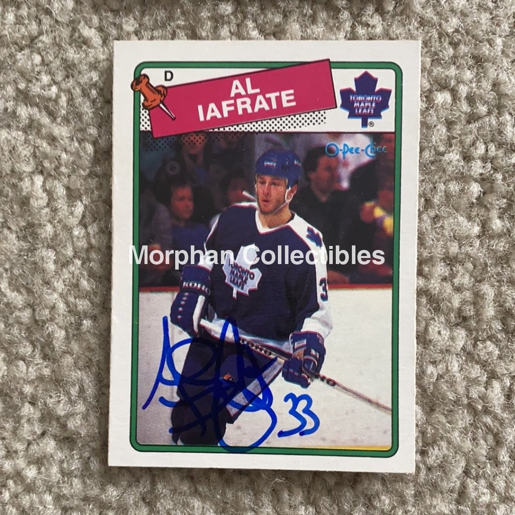 Al Iafrate - Autographed Card 1988-89 Opc