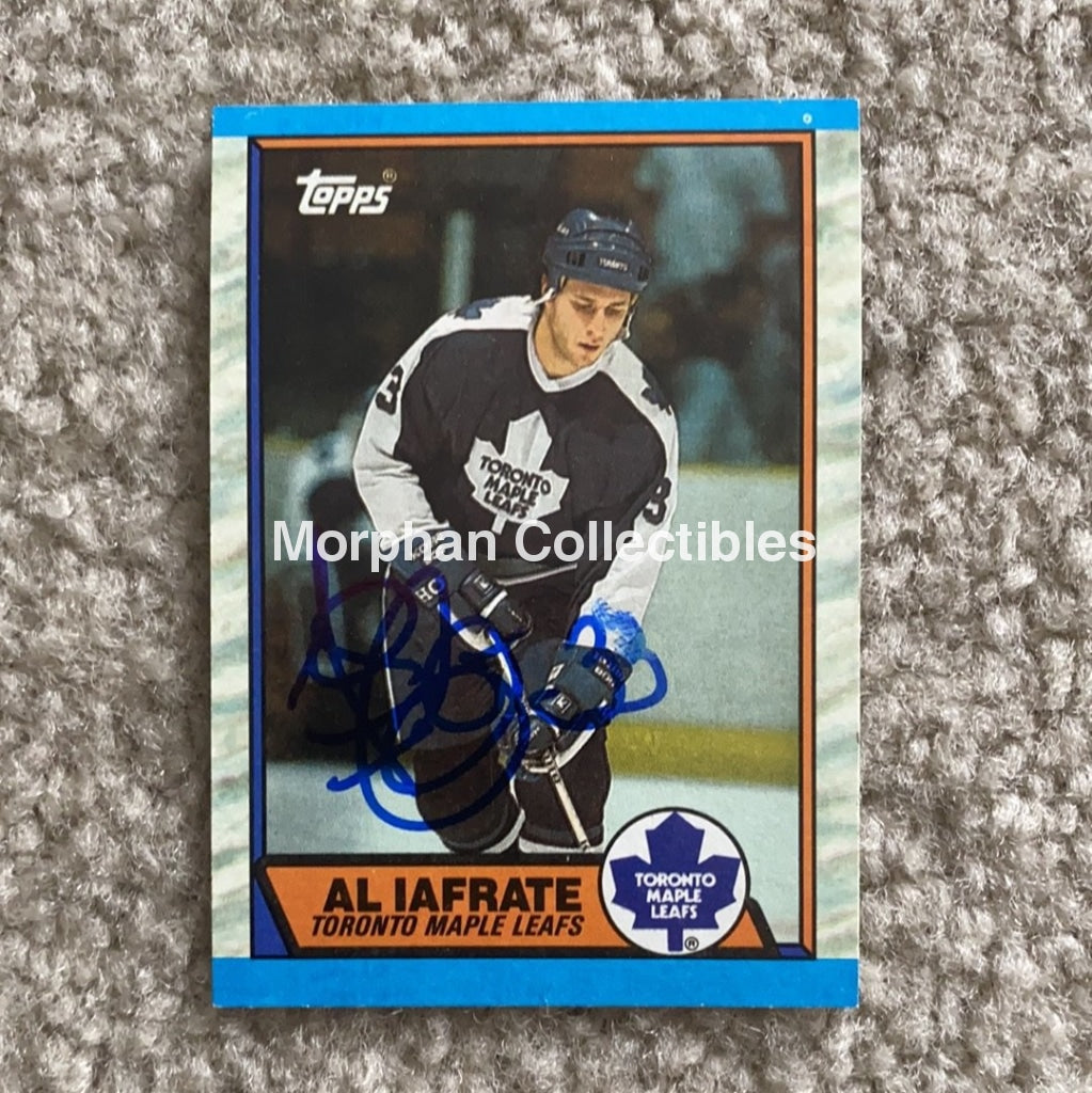 Al Iafrate - Autographed Card 1989-90 Topps