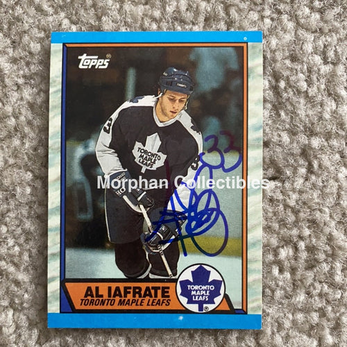 Al Iafrate - Autographed Card 1989-90 Topps