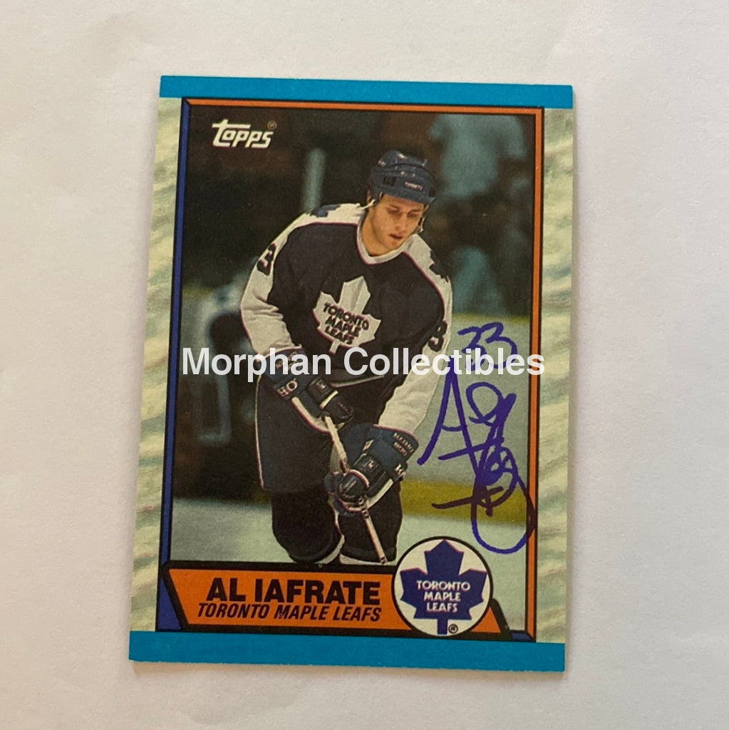 Al Iafrate - Autographed Card 1989-90 Topps