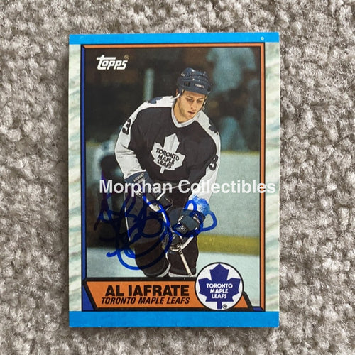 Al Iafrate - Autographed Card 1989-90 Topps