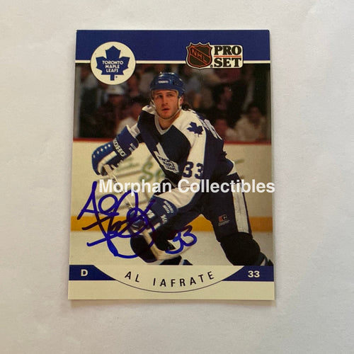 Al Iafrate - Autographed Card 1990-91 Pro Set
