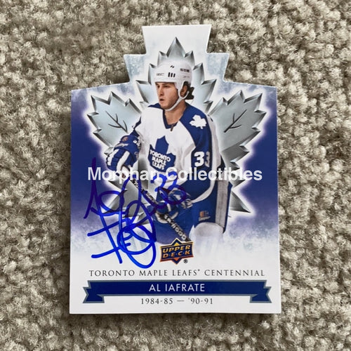 Al Iafrate - Autographed Card Toronto Maple Leafs Centennial Die Cut