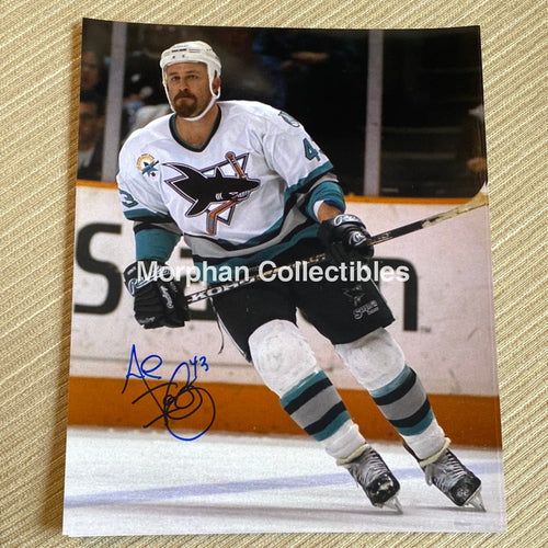 Al Iafrate - Autographed San Jose Sharks 8X10 Photo