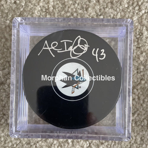 Al Iafrate - Autographed San Jose Sharks Puck