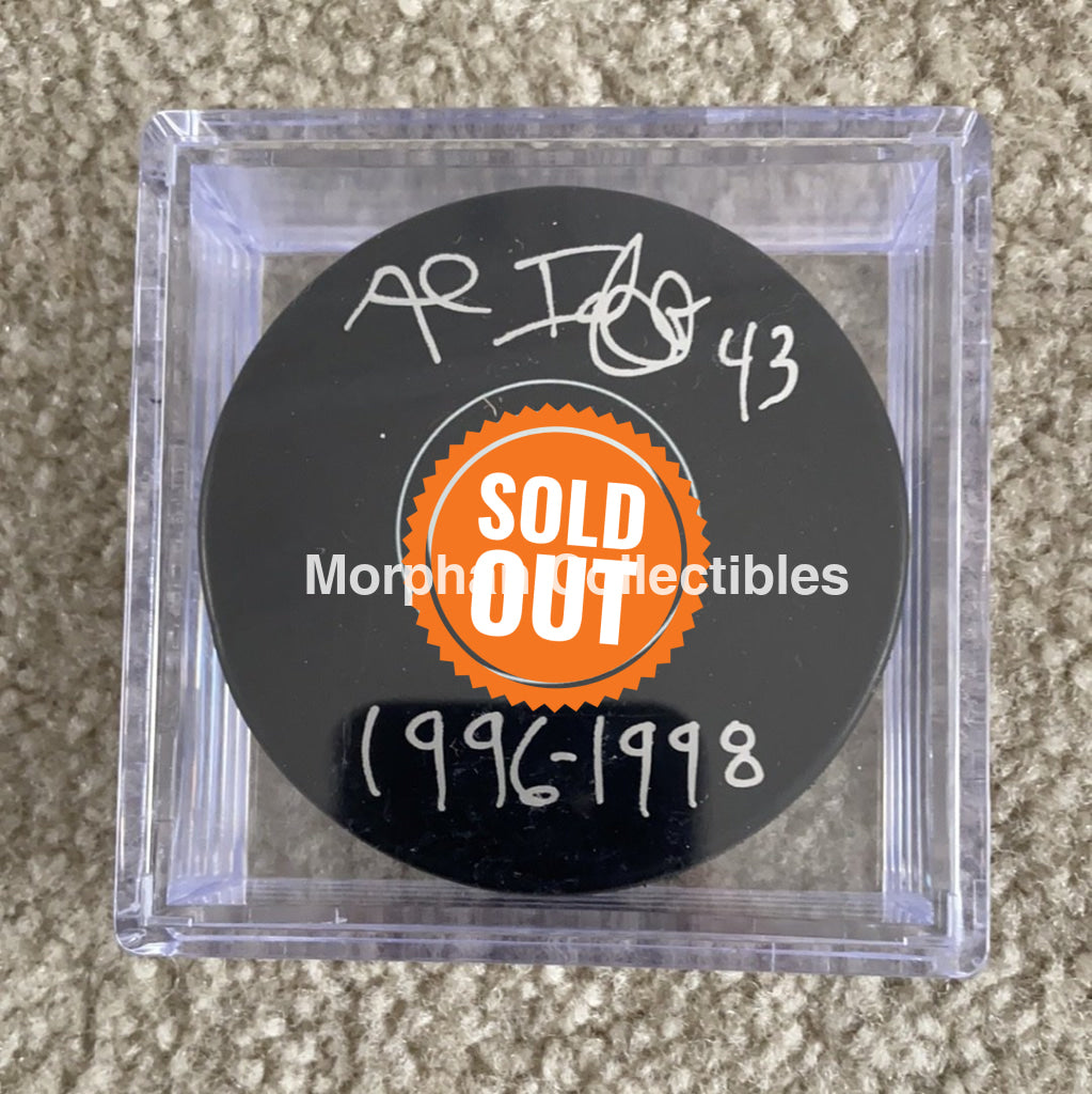 Al Iafrate - Autographed San Jose Sharks Puck