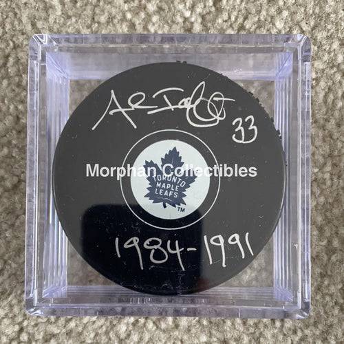 Al Iafrate - Autographed Toronto Maple Leafs Puck