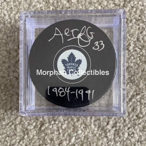 Al Iafrate - Autographed Toronto Maple Leafs Puck