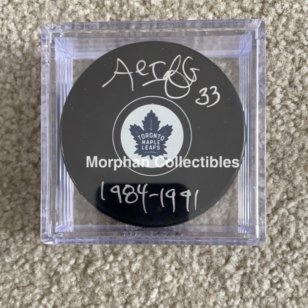 Al Iafrate - Autographed Toronto Maple Leafs Puck
