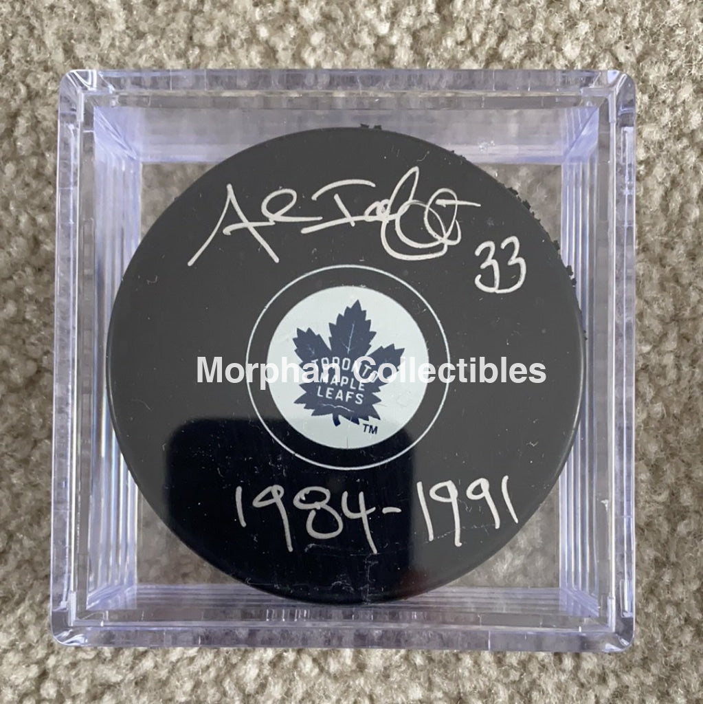 Al Iafrate - Autographed Toronto Maple Leafs Puck