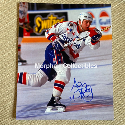 Al Iafrate - Autographed Washington Capitals 8X10 Photo