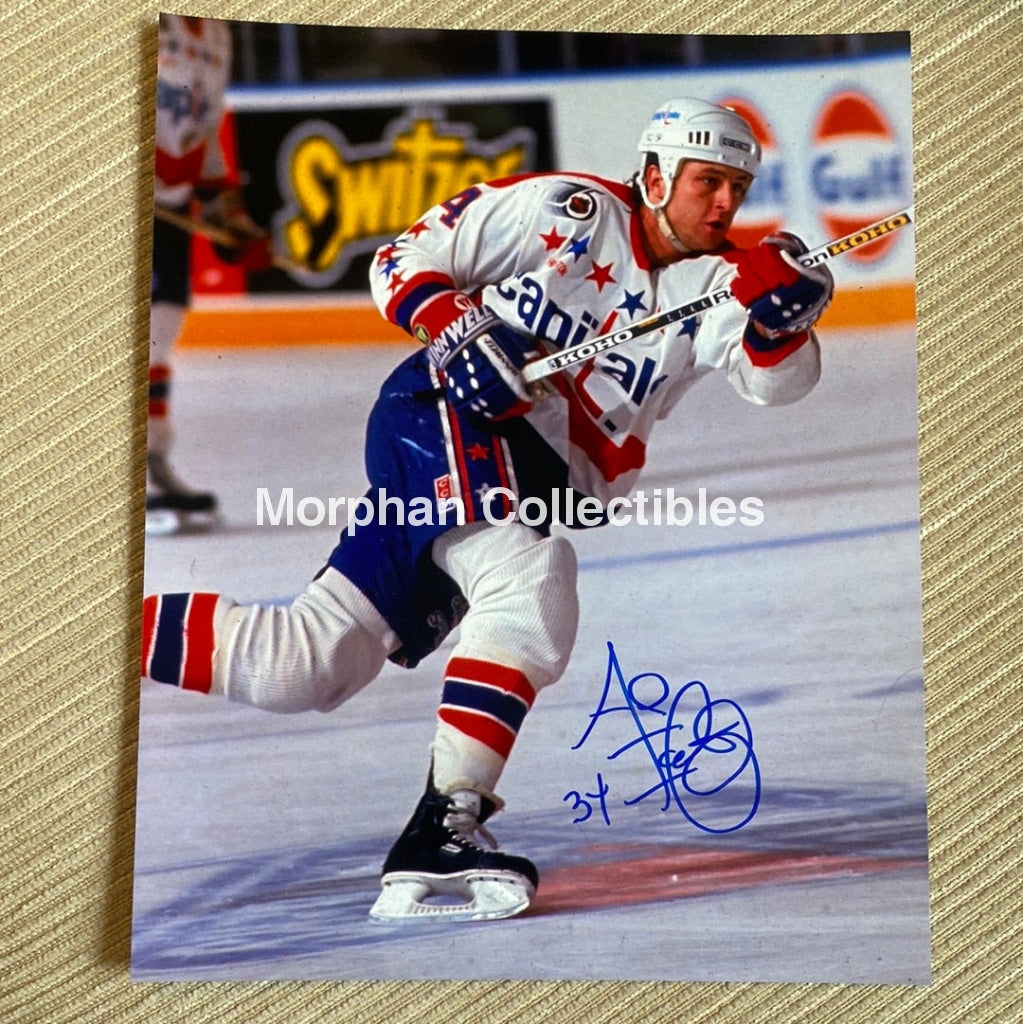 Al Iafrate - Autographed Washington Capitals 8X10 Photo